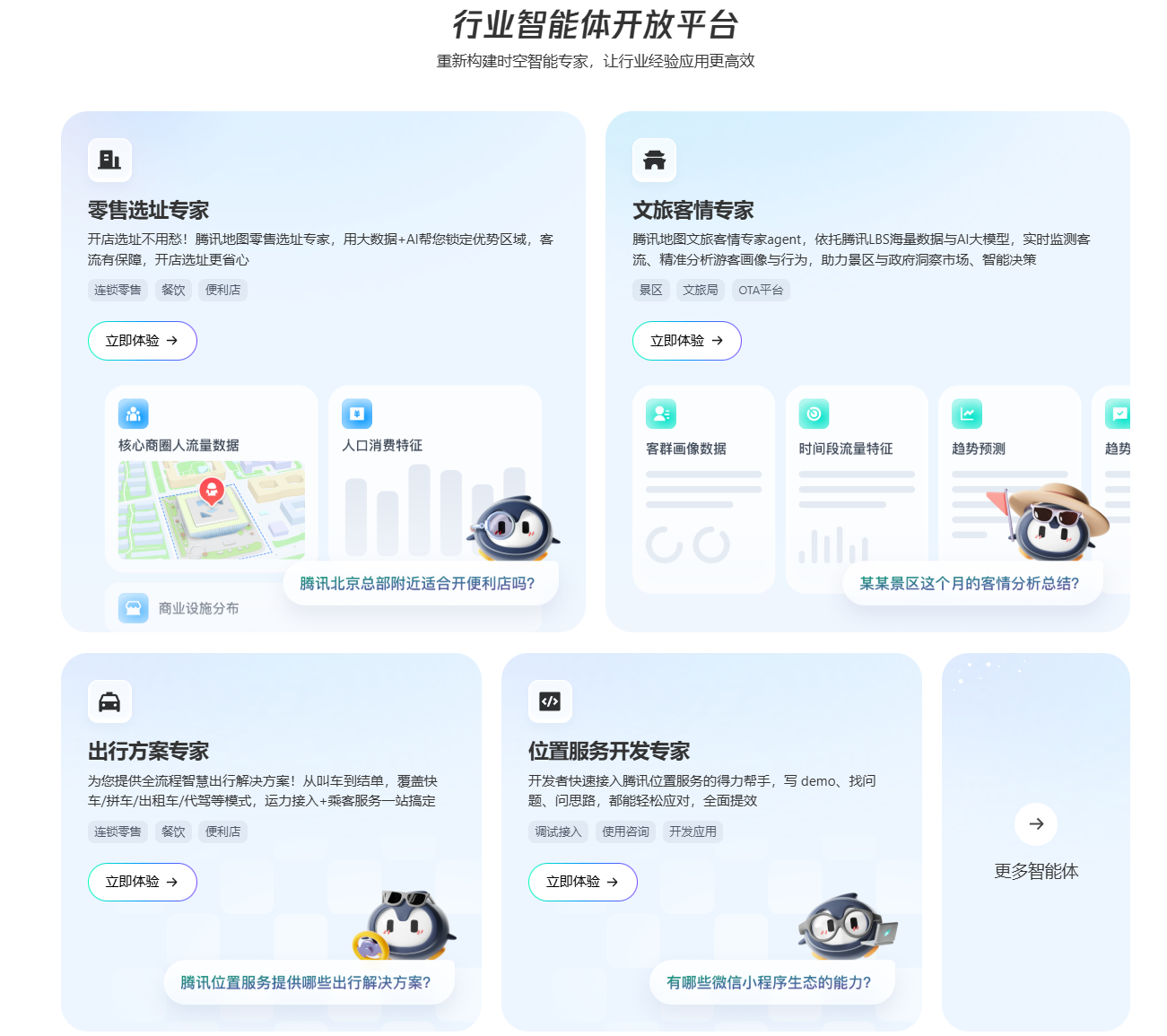 腾讯地图时空智能开放平台MCP Server以 AI 赋能位置服务基础产品，为开发者提供更智能的能力